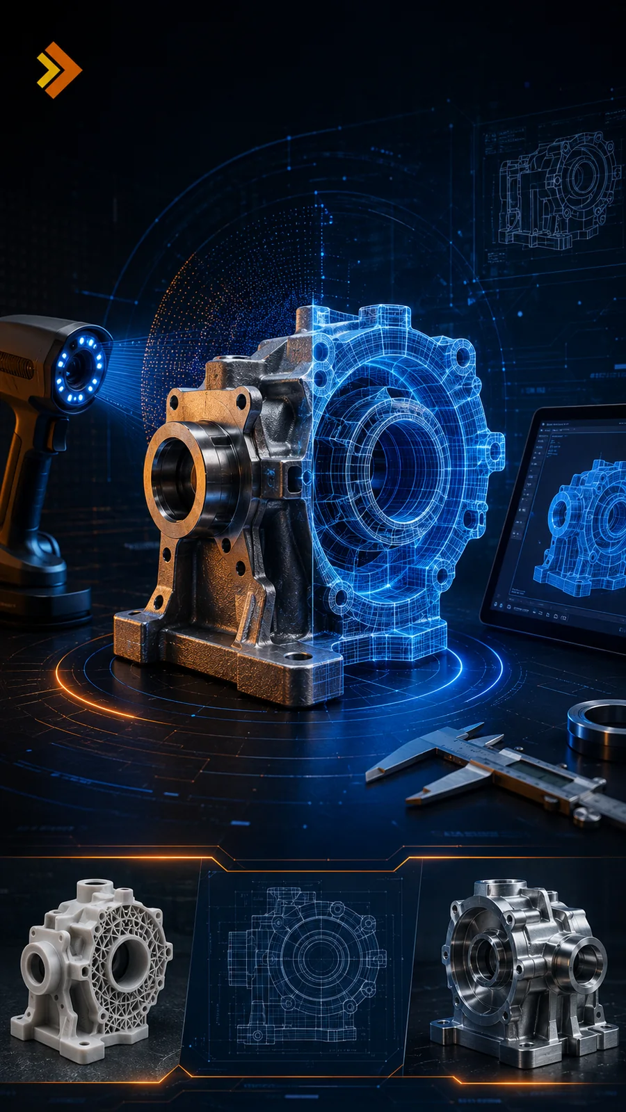 3D μηχανολογικές υπηρεσίες για σάρωση, σχεδιασμό, reverse engineering και εκτύπωση