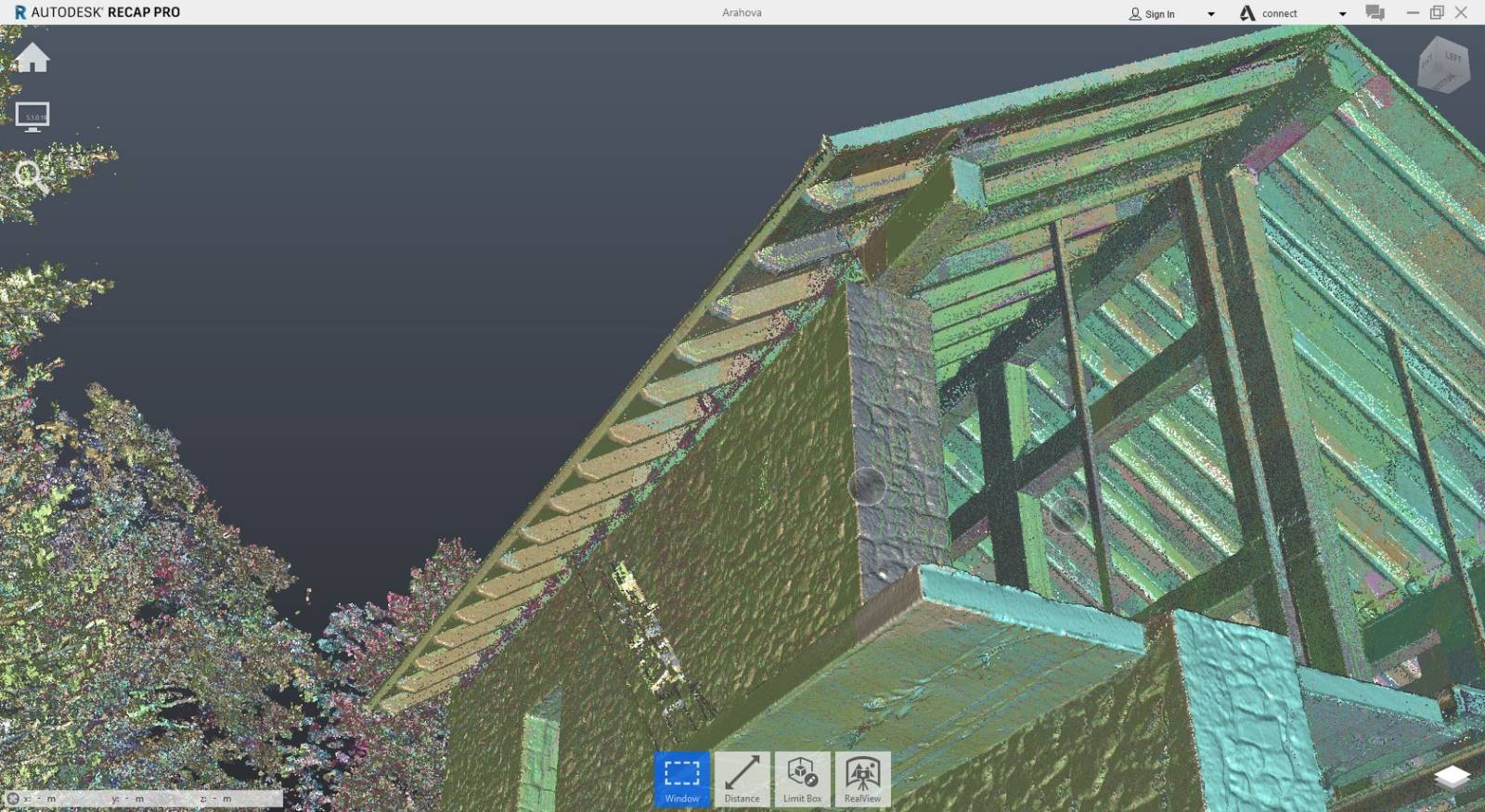 3D-Dokumentation eines Wohngebäudes in Arachova