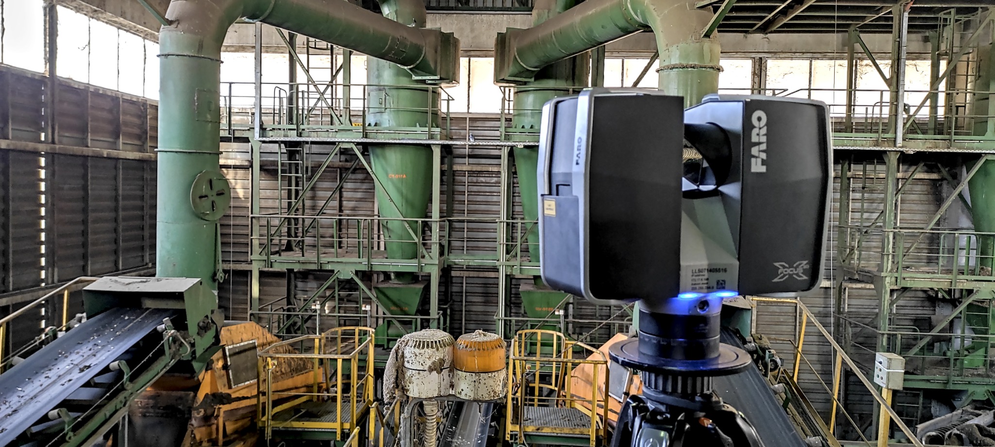 Laser scanning σε βαριά βιομηχανία και μεγάλες εγκαταστάσεις